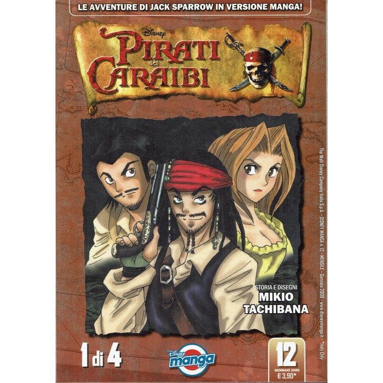 Manga: PIRATI DEI CARAIBI 12-13-14-15 storia completa in 4 volumi