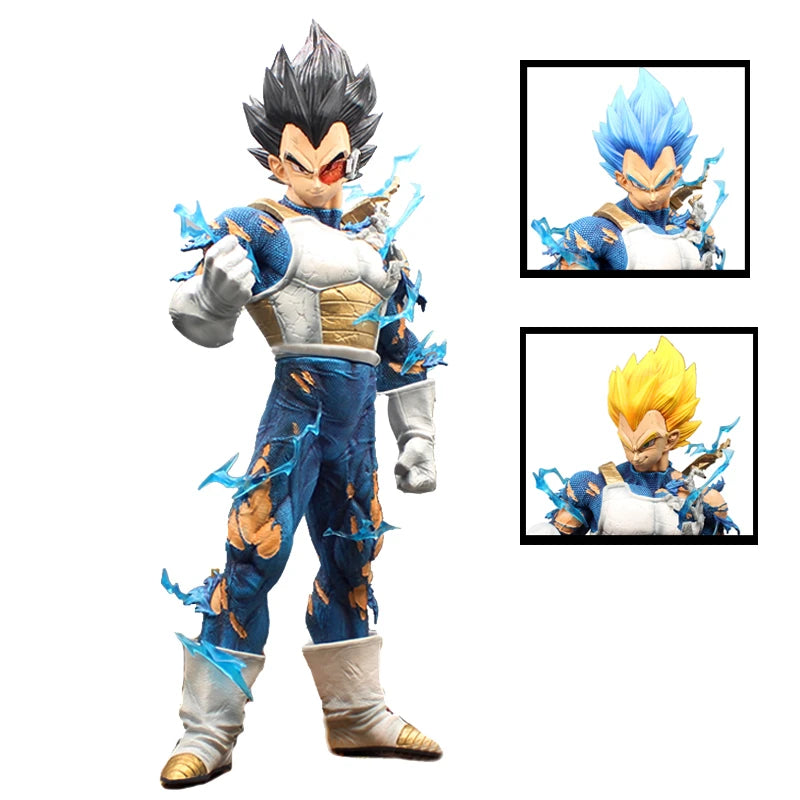 Dragon Ball Vegeta Figure 55CM Anime testa sostituibile PVC Action