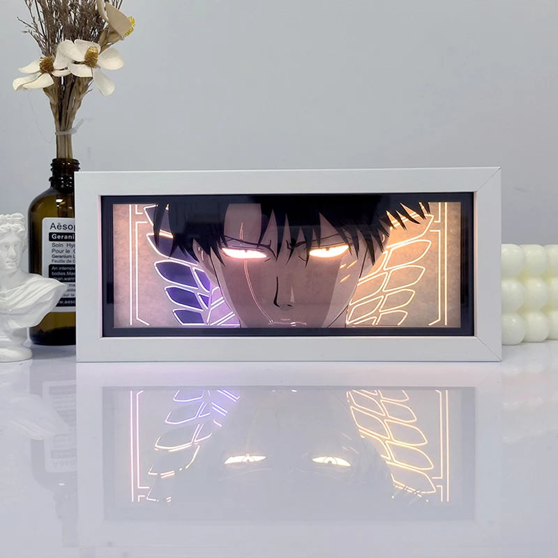 Lampade Light Anime Light Box 3D usb/batterie da tavolo con telecomando