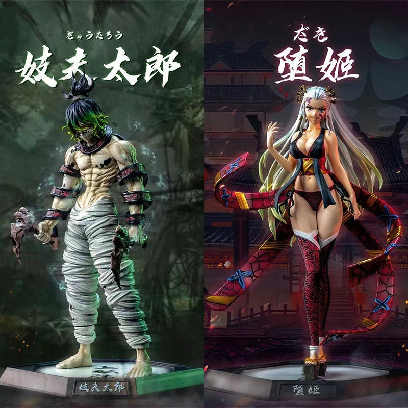 Anime Demon Slayer Kimetsu No Yaiba figura Giyuutarou Daki Kokushibo Tsugikuni Yoriichi Douma Inosuke Action Figures