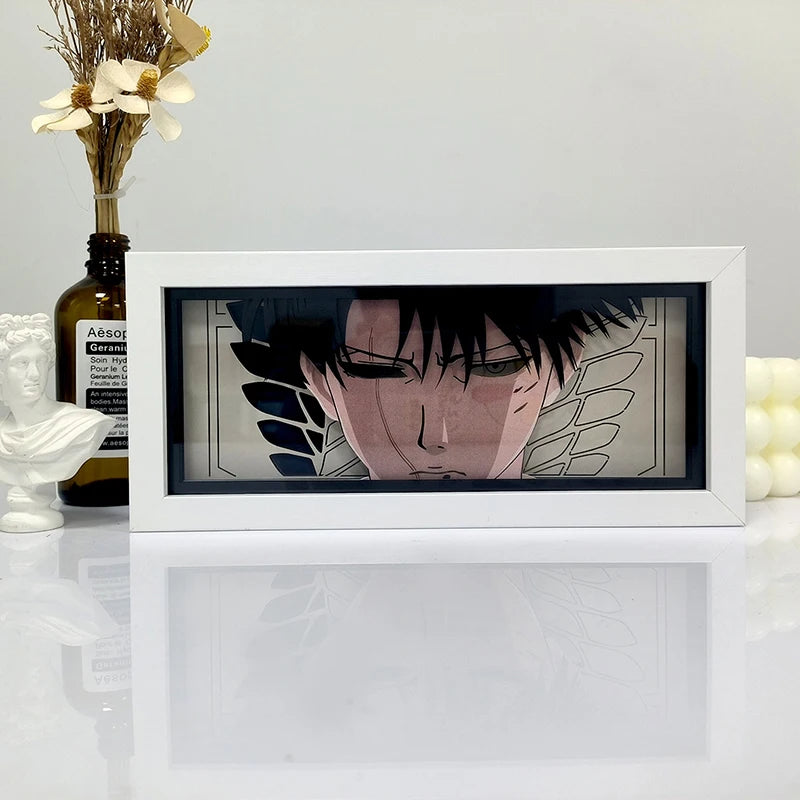 Lampade Light Anime Light Box 3D usb/batterie da tavolo con telecomando