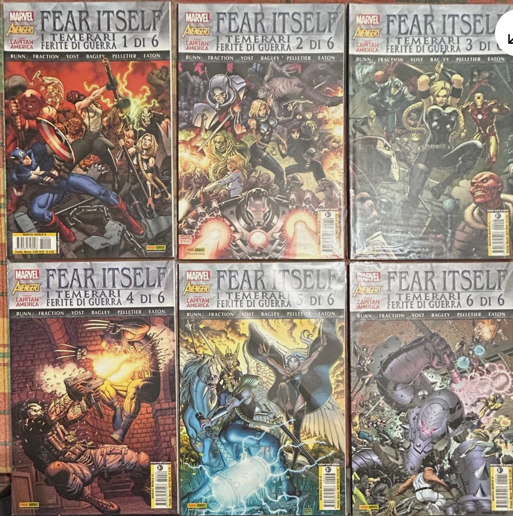 FEAR ITSELF: i temerari, ferite di guerra 5 volumi