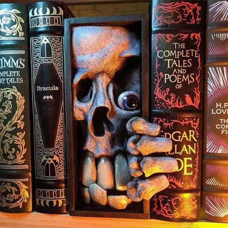 FERMALIBRI PER LIBRERIA 3D Monsterr Booknook scultura