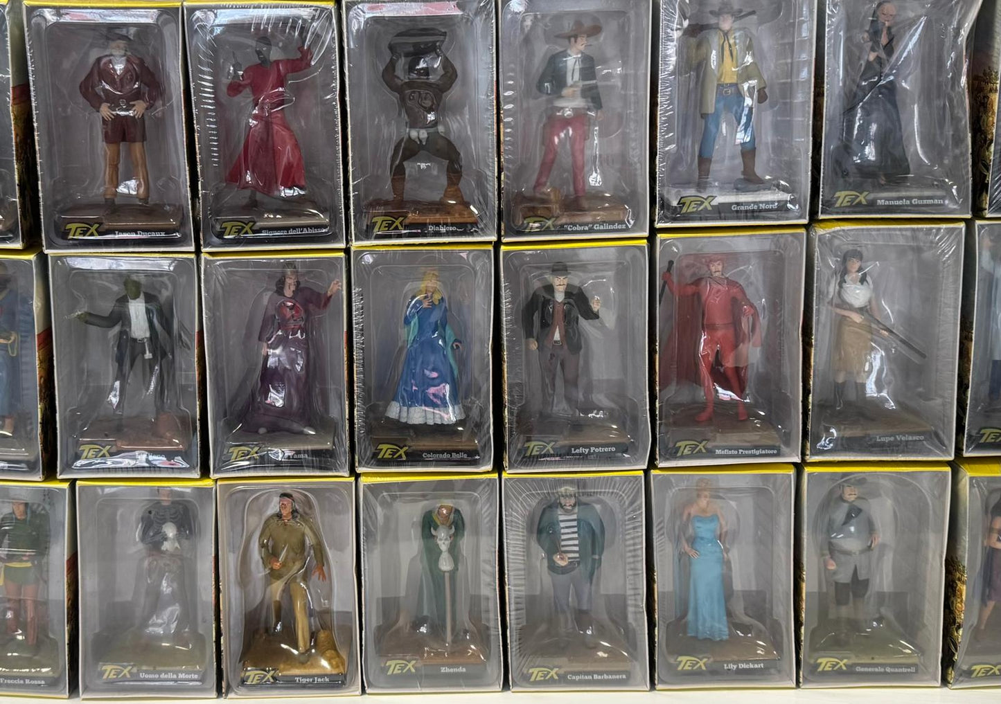 Statuine Tex Willer 3D resina Bonelli - tutti i personaggi della saga di Tex