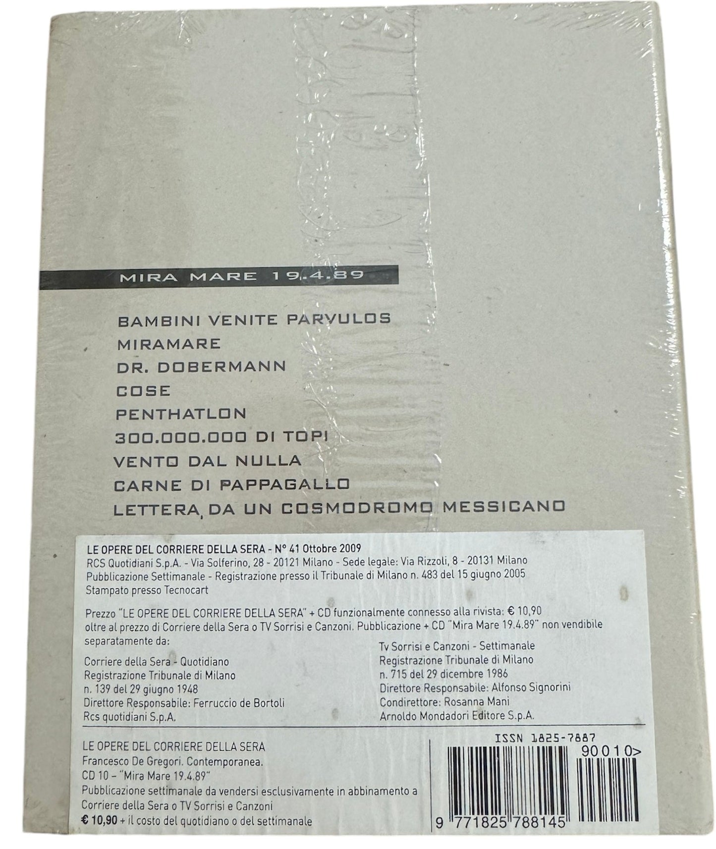 Cd Francesco De Gregori - Mira mare 19.4.89 - La Libroteca