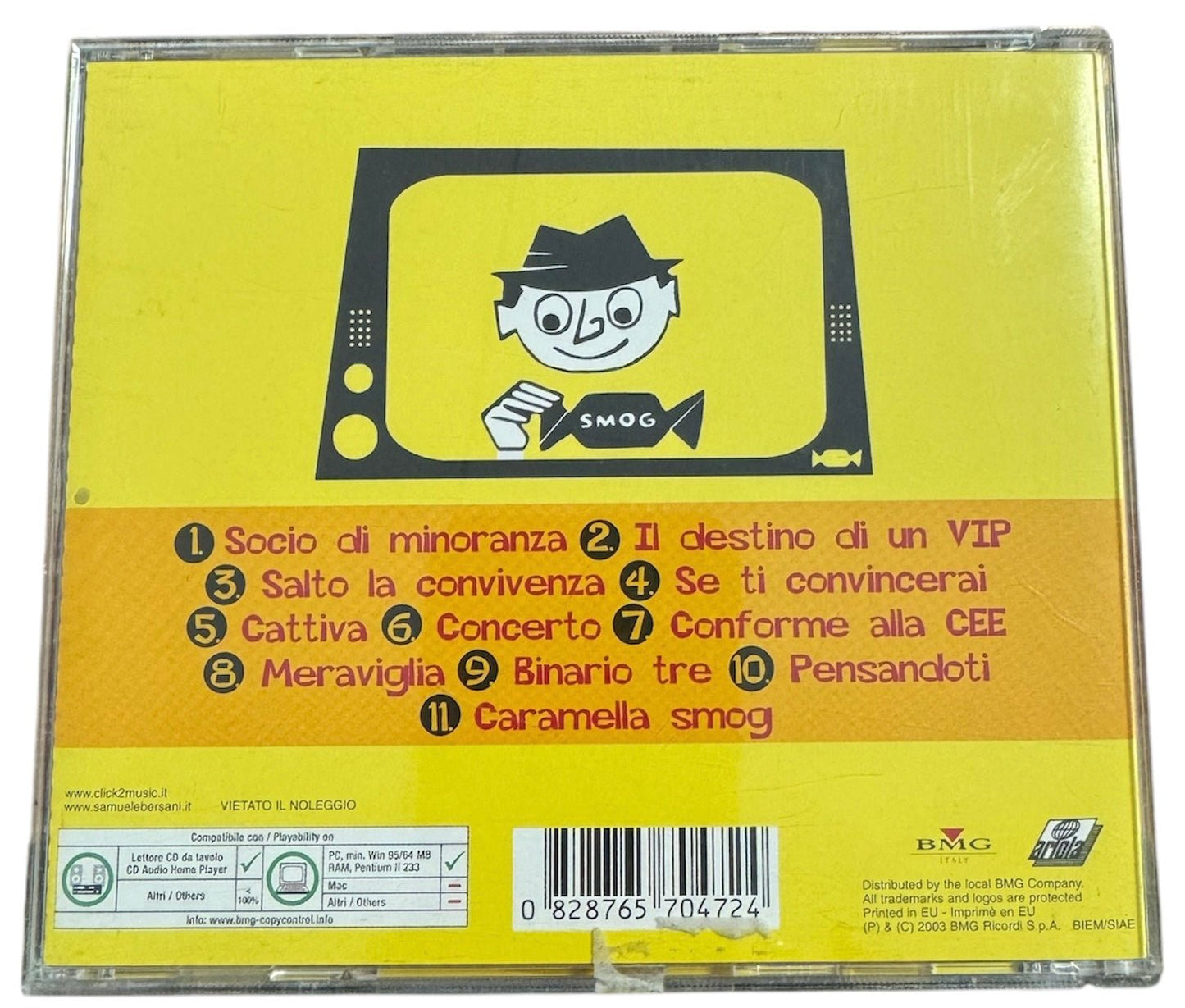 Cd Samuele Bersani - Caramella smog - La Libroteca
