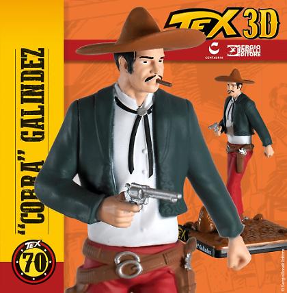 Statuine Tex Willer 3D resina Bonelli - tutti i personaggi della saga di Tex