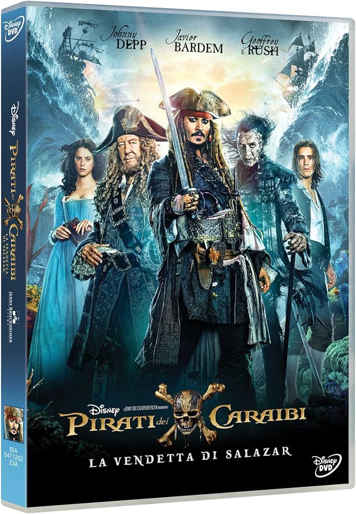 Dvd Pirati dei Caraibi la vendetta di Salazar