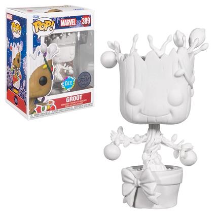 Funko Pop! Marvel Holiday 399- Groot Diy bianco