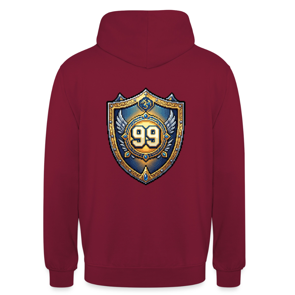 IO NON COMPIO GLI ANNI SALGO DI LIVELLO - FELPA UNISEX - bordeaux