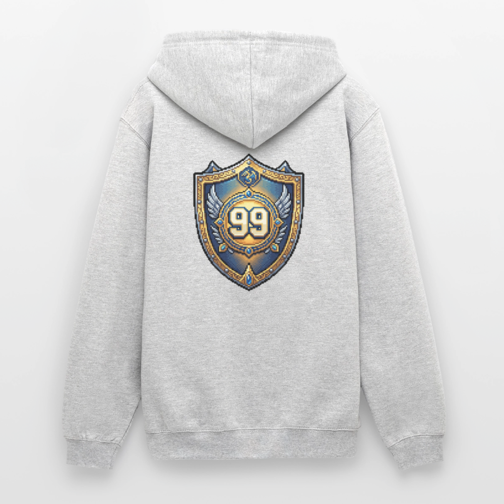 IO NON COMPIO GLI ANNI SALGO DI LIVELLO - FELPA UNISEX - light heather grey