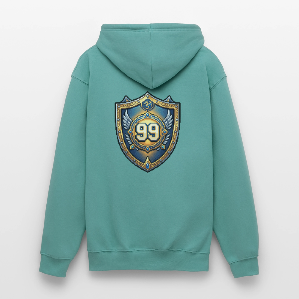 IO NON COMPIO GLI ANNI SALGO DI LIVELLO - FELPA UNISEX - pastel turquoise