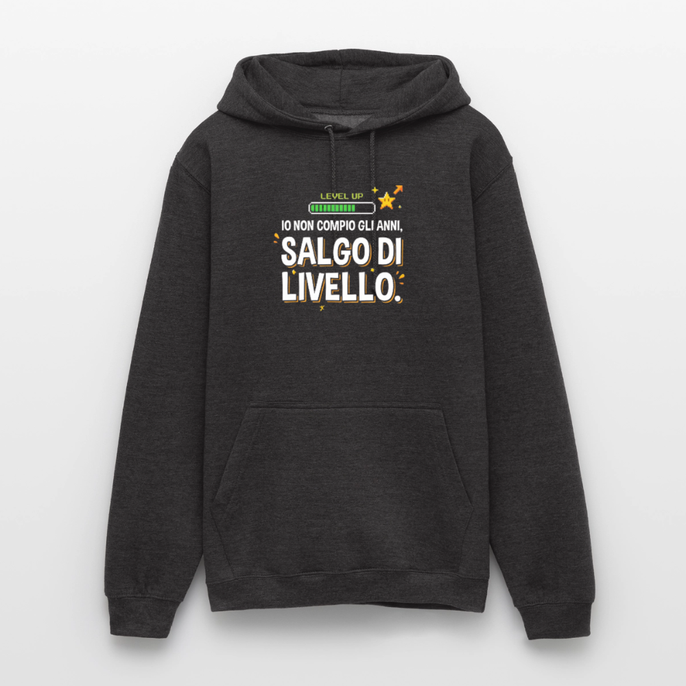 IO NON COMPIO GLI ANNI SALGO DI LIVELLO - FELPA UNISEX - charcoal grey