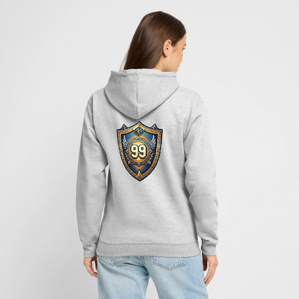 IO NON COMPIO GLI ANNI SALGO DI LIVELLO - FELPA UNISEX - light heather grey