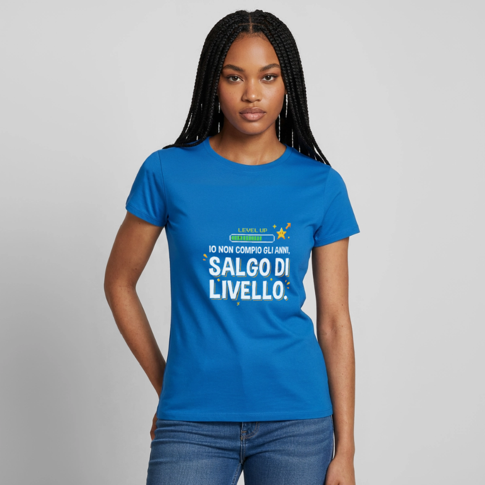IO NON COMPIO GLI ANNI SALGO DI LIVELLO - DONNA - royal blue