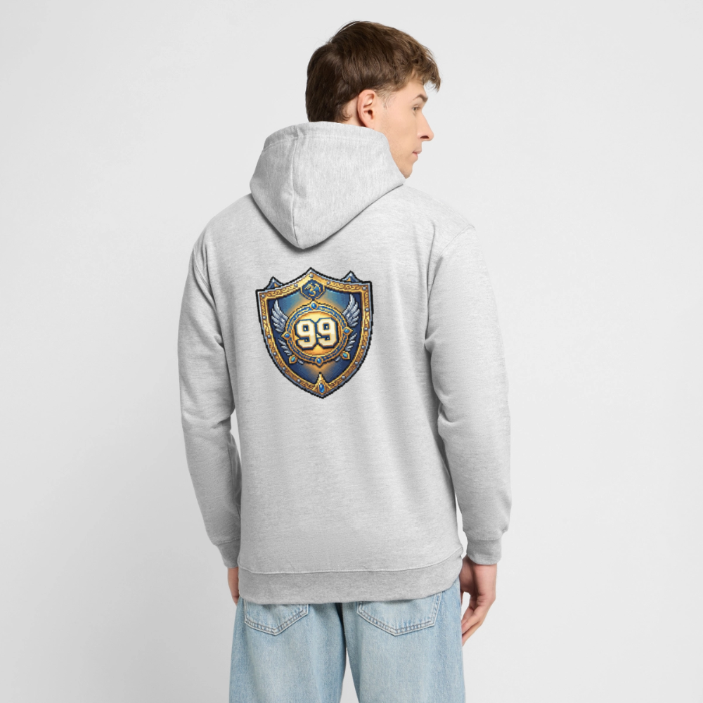 IO NON COMPIO GLI ANNI SALGO DI LIVELLO - FELPA UNISEX - light heather grey