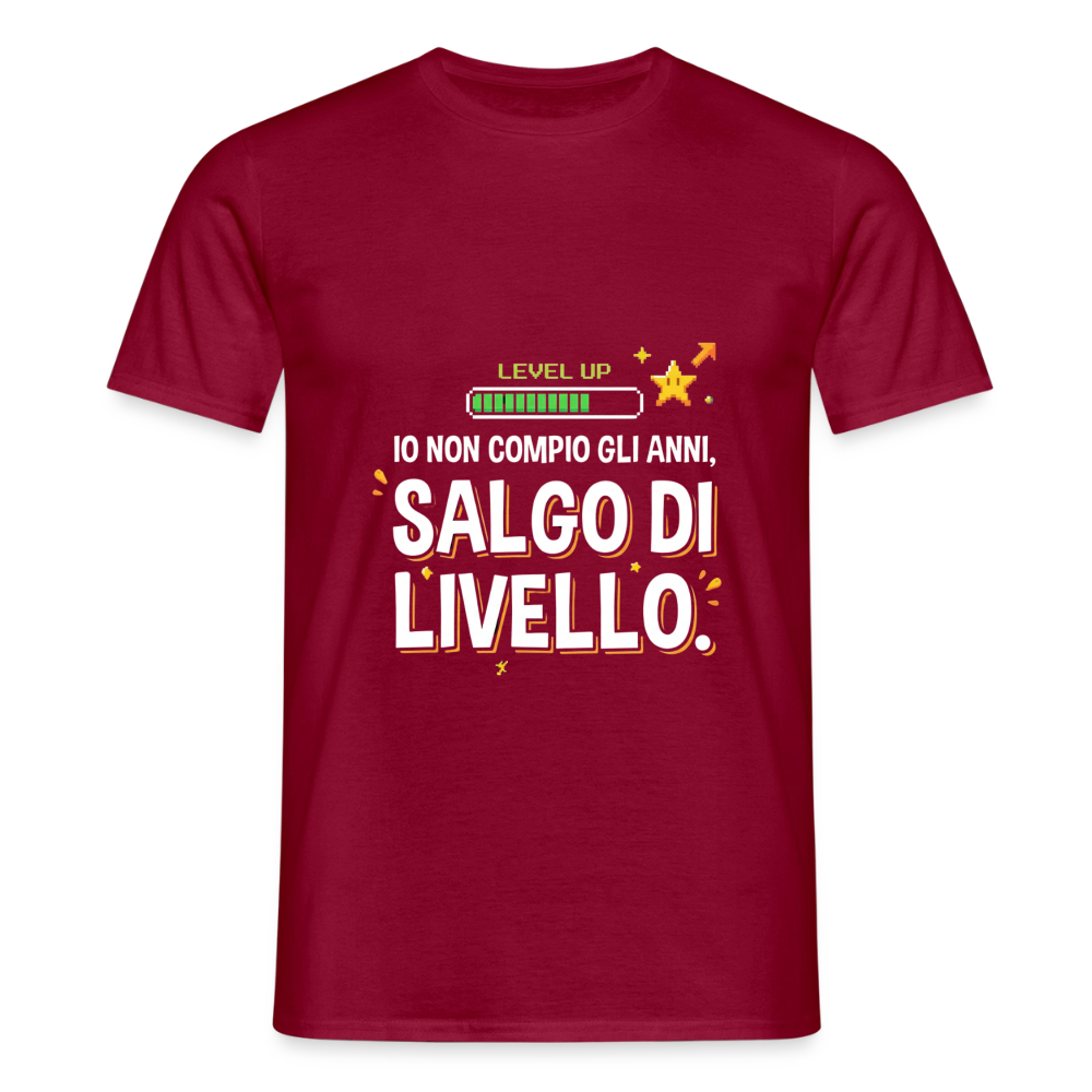 NON COMPIO GLI ANNI SALGO DI LIVELLO - brick red