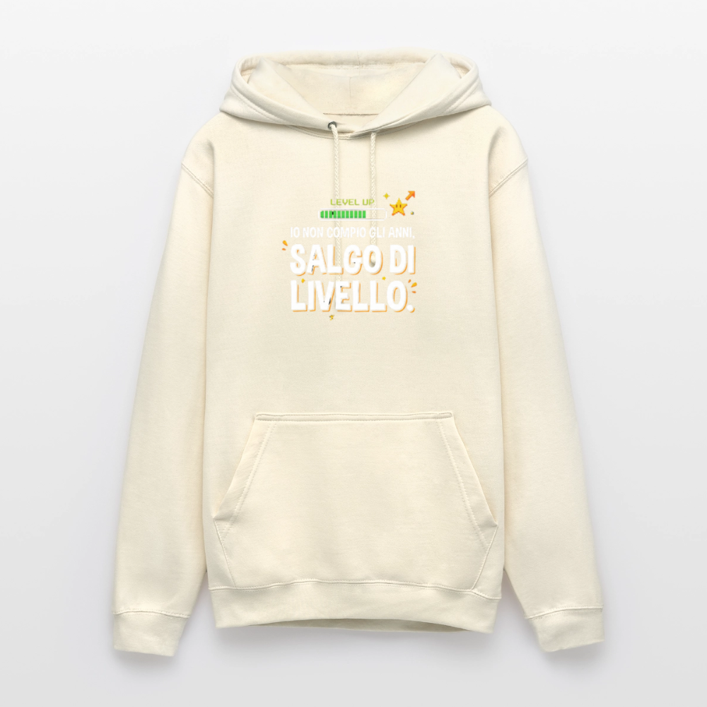 IO NON COMPIO GLI ANNI SALGO DI LIVELLO - FELPA UNISEX - vanilla