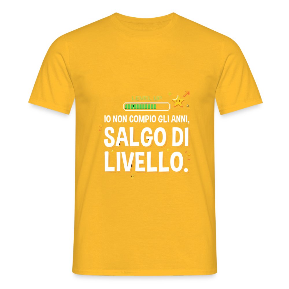 NON COMPIO GLI ANNI SALGO DI LIVELLO - yellow