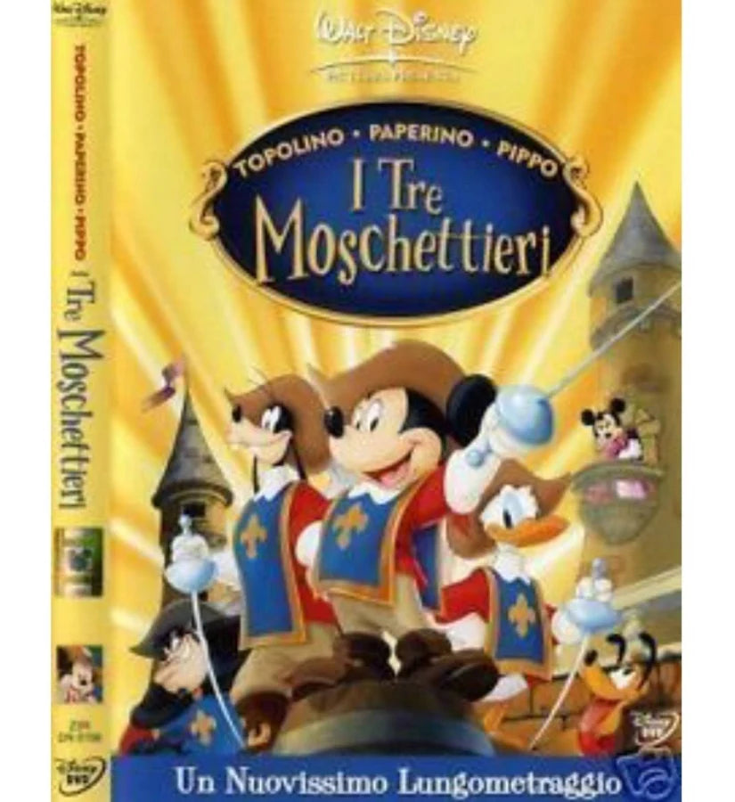 Dvd Topolino Paperino Pippo I tre moschettieri