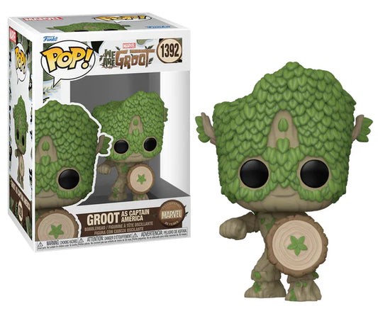 Funko Pop! Marvel We are Groot 1392 - Groot as Captain America