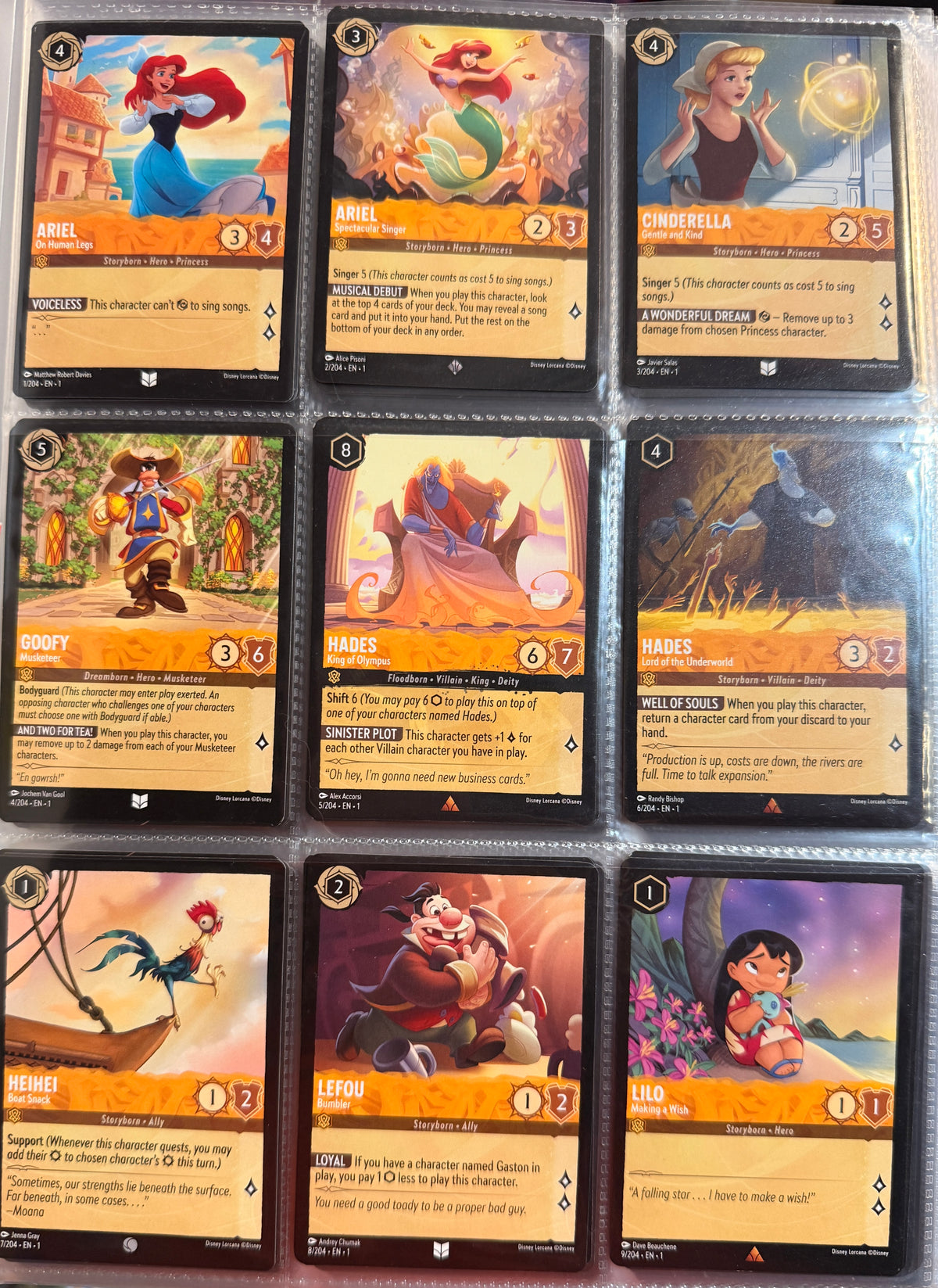 Collezione completa: LORCANA seconda espansione RISE OF THE FLOODBORN  - 204 carte
