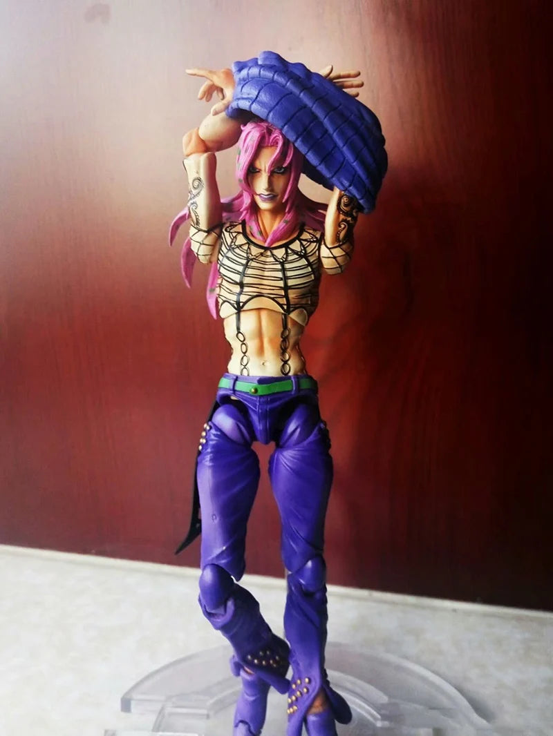 Anime jojo bizarre adventure Kujo Jotaro Dio Brando Diavolo Bruno Bucciarati Leone Abbacchio Jolyne Cujoh Action Figure 15cm