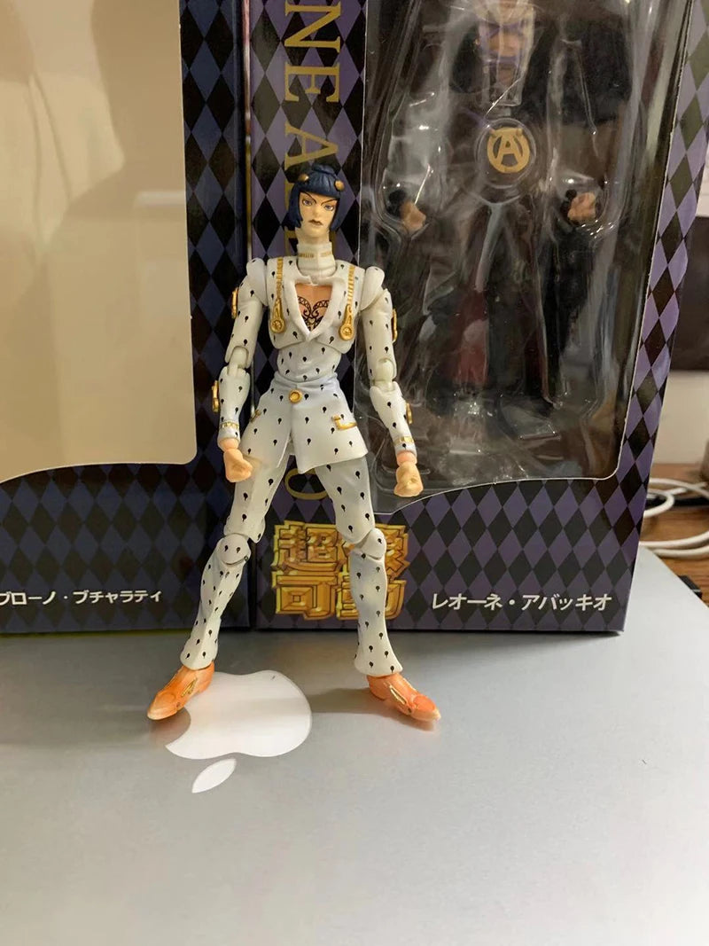 Anime jojo bizarre adventure Kujo Jotaro Dio Brando Diavolo Bruno Bucciarati Leone Abbacchio Jolyne Cujoh Action Figure 15cm