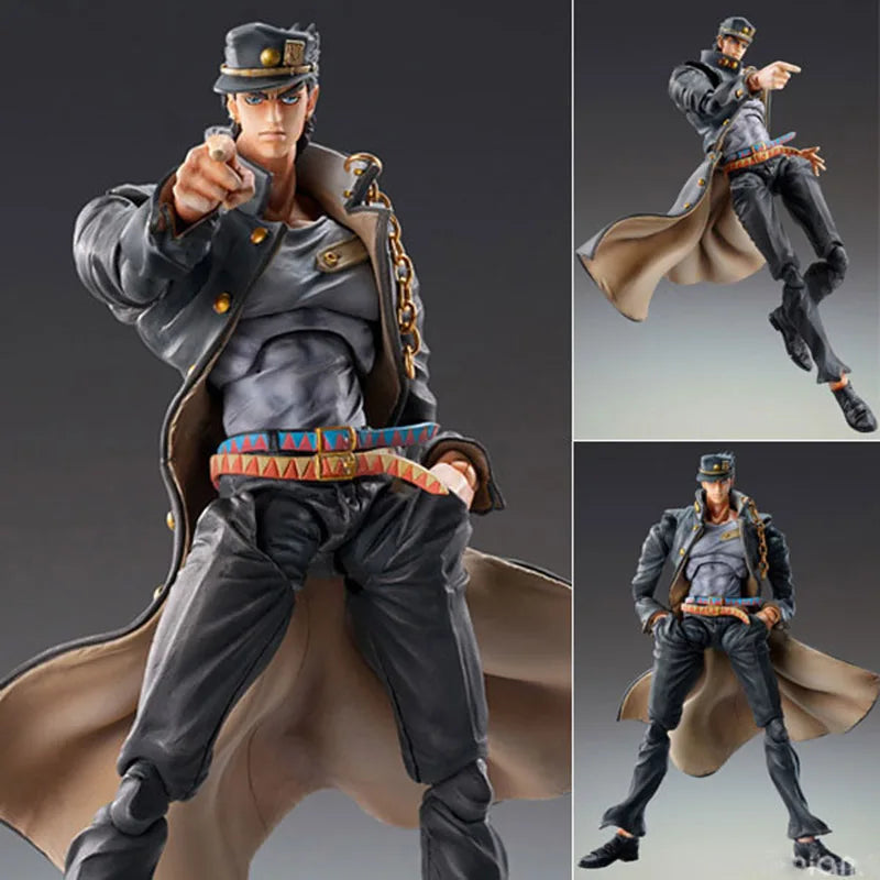 Anime jojo bizarre adventure Kujo Jotaro Dio Brando Diavolo Bruno Bucciarati Leone Abbacchio Jolyne Cujoh Action Figure 15cm