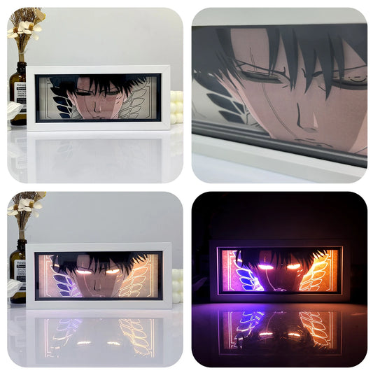 Lampade Light Anime Light Box 3D usb/batterie da tavolo con telecomando