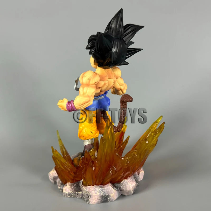 Anime Dragon Ball Z Ssj4 Goku Figure Goku Transform Ozaru  Goku GT Kid Action Figures 18cm Pvc