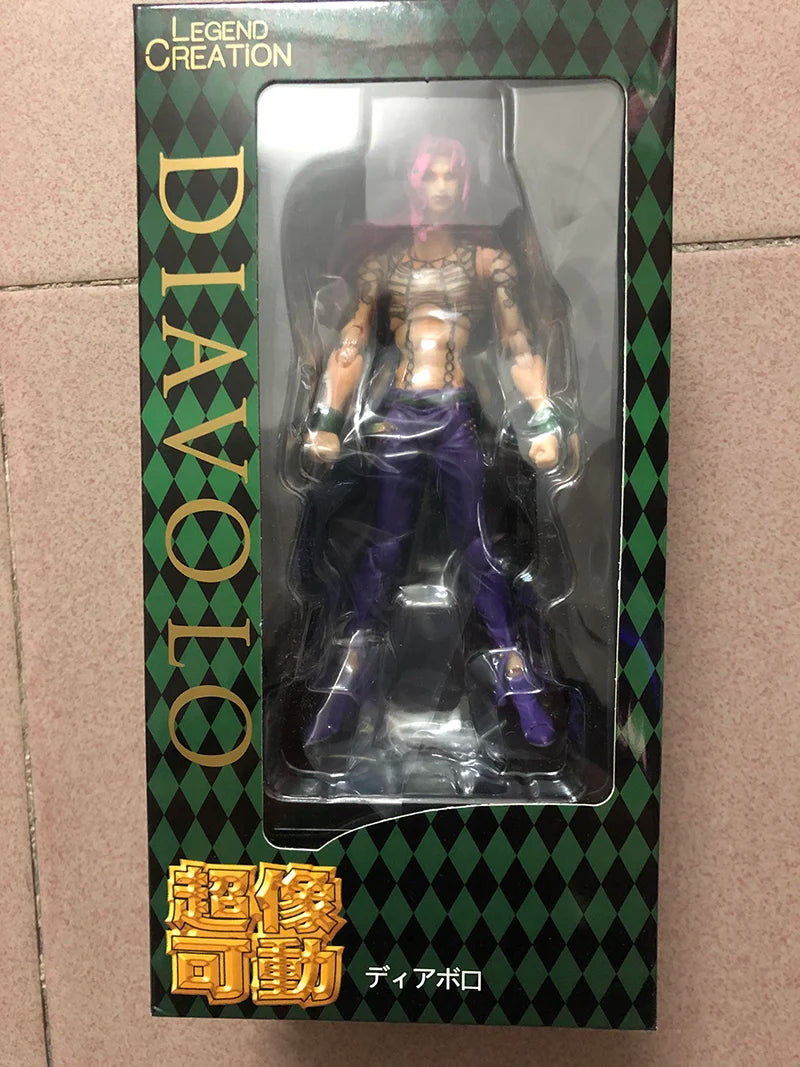 Anime jojo bizarre adventure Kujo Jotaro Dio Brando Diavolo Bruno Bucciarati Leone Abbacchio Jolyne Cujoh Action Figure 15cm