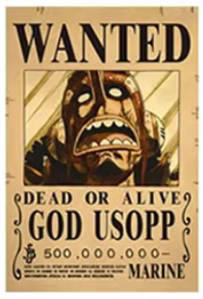 Poster Wanted One Piece personaggi vari Dead or Alive