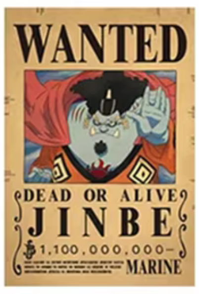 Poster Wanted One Piece personaggi vari Dead or Alive