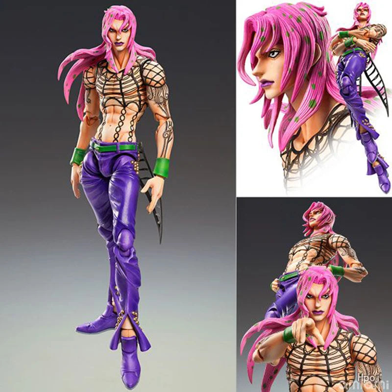 Anime jojo bizarre adventure Kujo Jotaro Dio Brando Diavolo Bruno Bucciarati Leone Abbacchio Jolyne Cujoh Action Figure 15cm