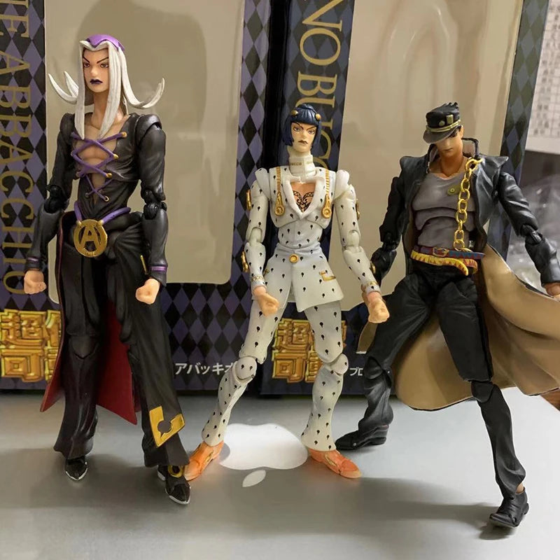 Anime jojo bizarre adventure Kujo Jotaro Dio Brando Diavolo Bruno Bucciarati Leone Abbacchio Jolyne Cujoh Action Figure 15cm