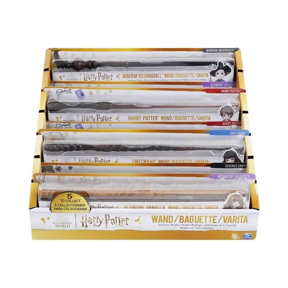 Wizarding World Bacchette Magiche da Collezione Harry Potter, Hermione, Ron