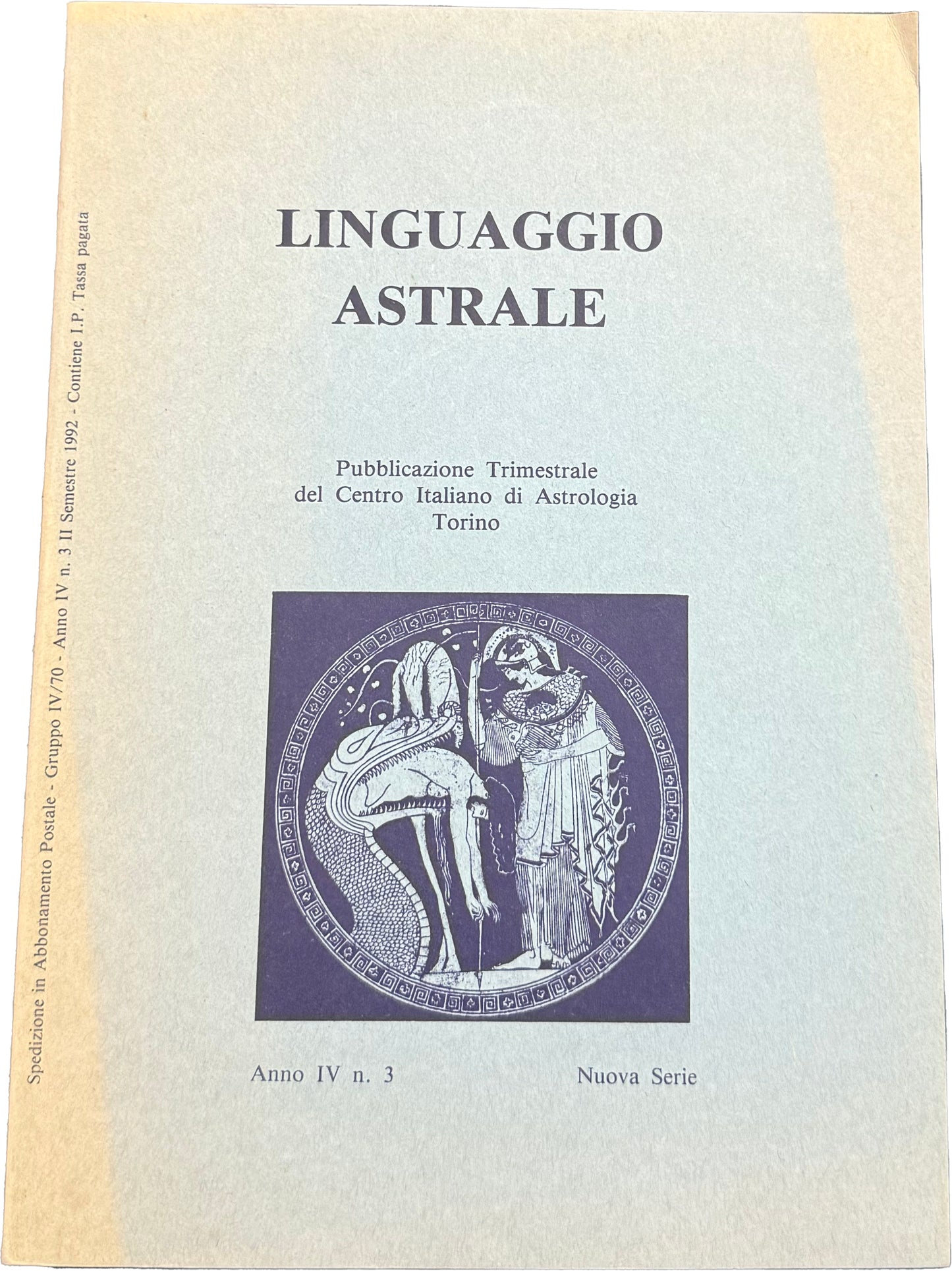 Linguaggio Astrale N. 88 - anno IV nr. 3 - Centro Italiano di Astrologia Torino