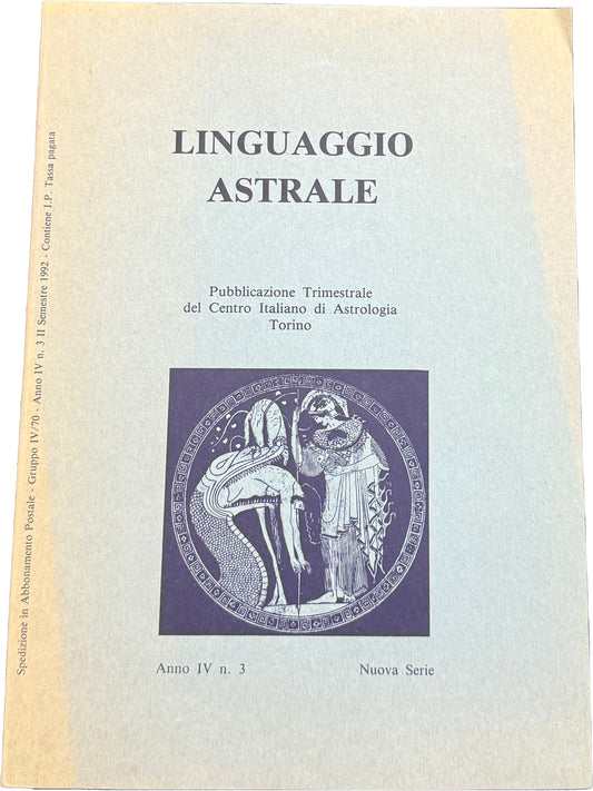 Linguaggio Astrale N. 88 - anno IV nr. 3 - Centro Italiano di Astrologia Torino