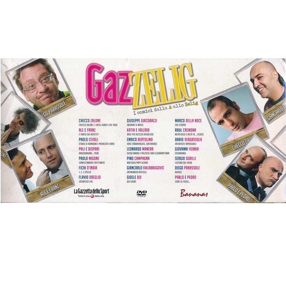 GazZelig - I comici dalla A allo Zelig - Collezione completa 21 DVD - Editoriale La Gazzetta dello Sport