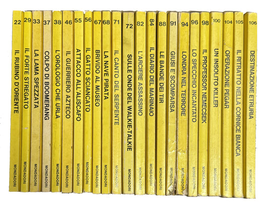 Il Giallo dei Ragazzi Arnoldo Mondadori Editore anni '70 - dal nr 22 al nr 172