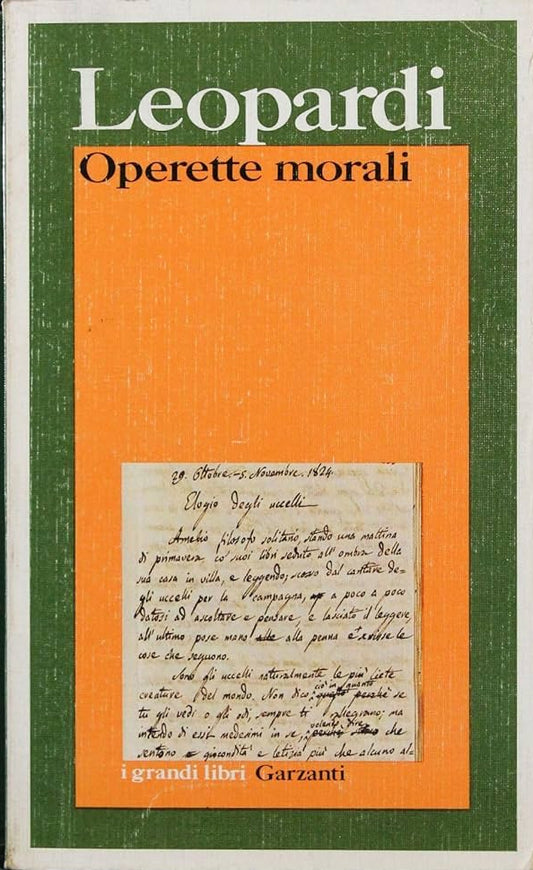 Operette morali - Giacomo Leopardi