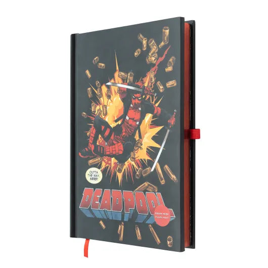 QUADERNO PREMIUM A5 CON LUCE MARVEL DEADPOOL
