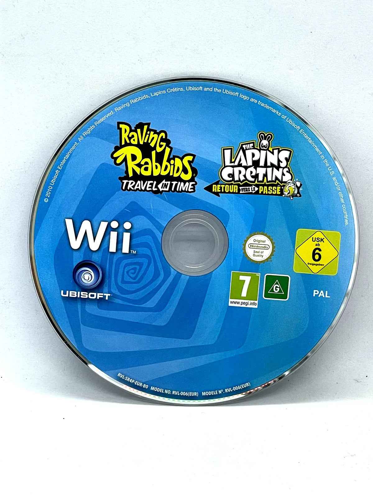 Raving Rabbids travel in time/The lapins cretins retour vers le passé - Wii (solo disco)
