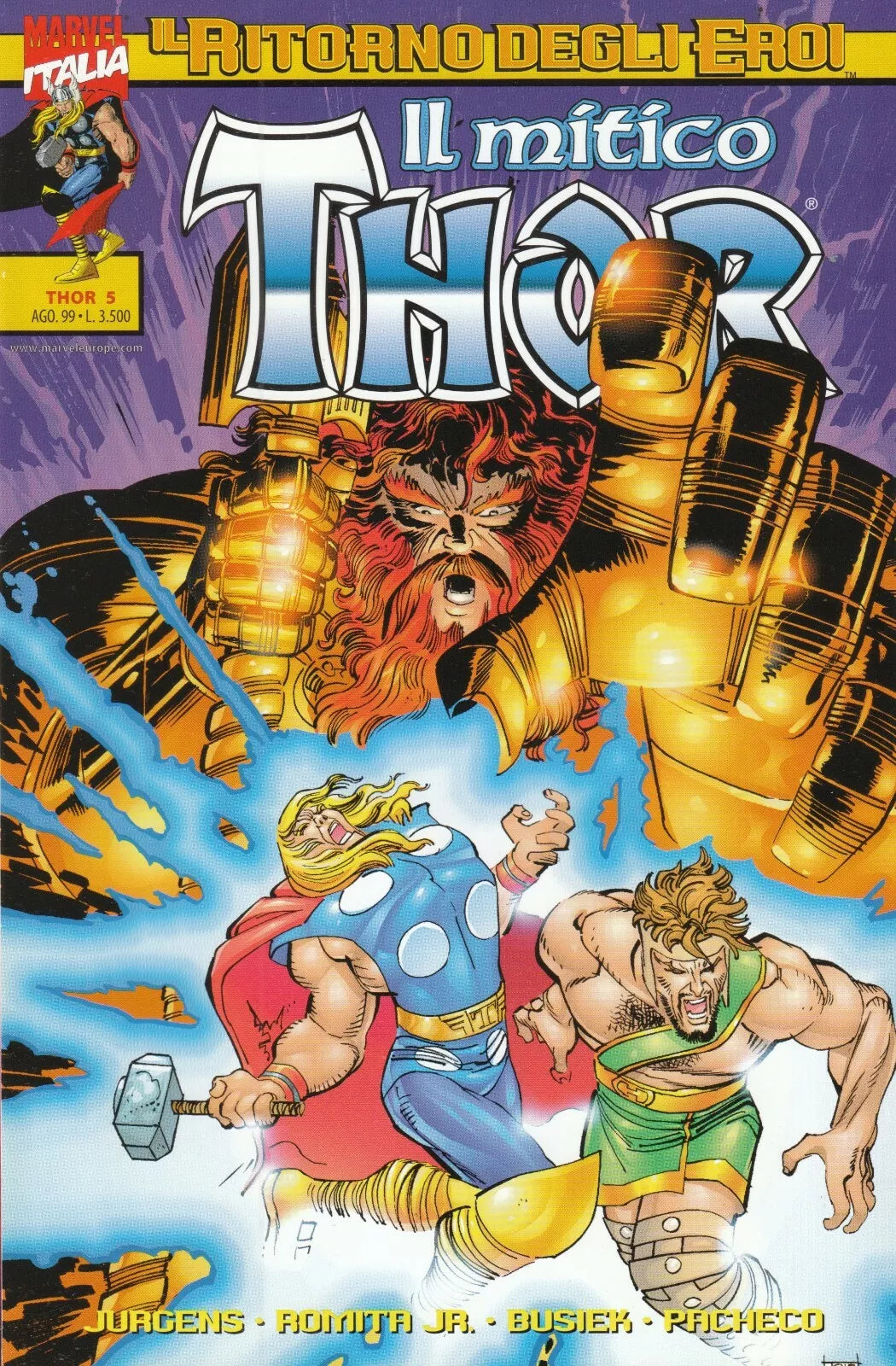 Marvel Italia Il mitico Thor, Il ritorno degli eroi 1990 (Vol. 3-17, 50)