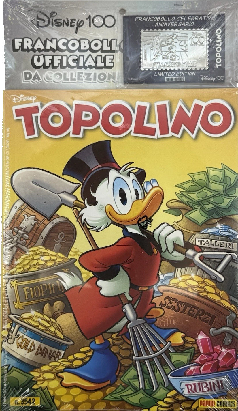 Topolino nr. 3542 nuovo con francobollo celebrativo anniversario (limited edition)